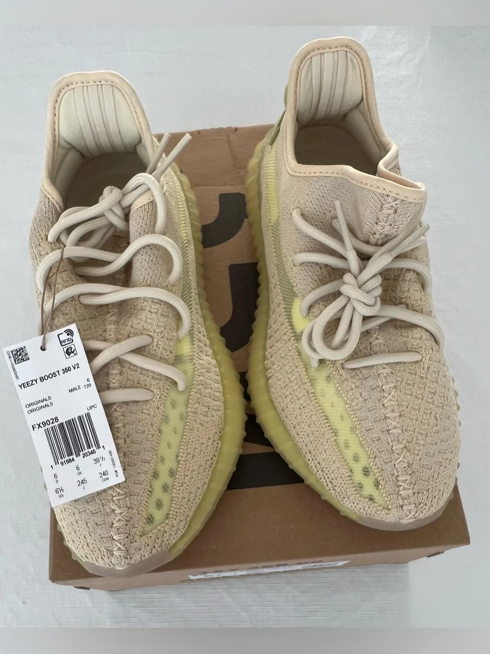 Brand New adidas Yeezy Boost 350 V2 Flax/Tan.